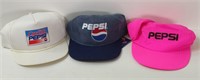 3 VINTAGE PEPSI HATS