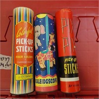 Vtg Pick up sticks & kaleidoscope