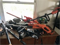 Hedge Trimmers, Weedeaters, Electric Worx Chainsaw