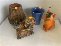 Vases, Planter, Cat Decor