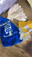 Gloves, hand towel