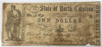 Oct 18, 1861 NC Confederate $1 Note