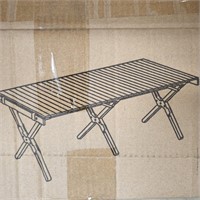 Outdoor camping folding wood table
