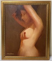 Oil Painting Of Woman by R. Michael Shannon