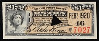 1920 Boston Terminal Company $17.50 Note Grades Ch