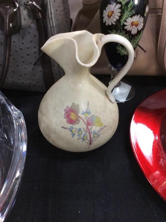 Vintage floral pitcher