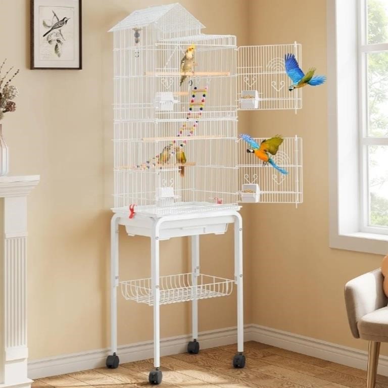 YITAHOME 62 inch Metal Bird Cage, Large Parakeet