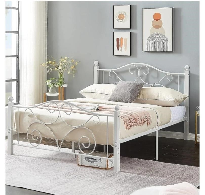 Size Bed Frame with Headboard and