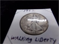 1942 walking liberty 1/2 dollar