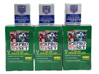 31990 Sealed Pro Set Football Cards & 3 Super Bowl