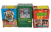 1989 & 1990 Topps Unopened Football Card Boxes