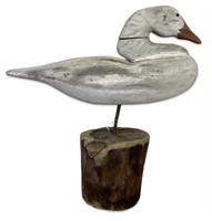 Lg Primitive Stick Up Snow Goose Decoy