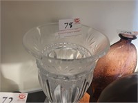 Vintage cut glass design vase
