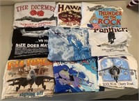 W - LOT OF 9 GRAPHIC TEES SIZE XL (Q59)