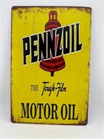 Pennzoil metal sign reproduction