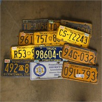 Lot of Assorted PA License Plates