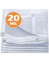 20 Mil Heavy Duty Tarpaulins 8 x 8 FT,Waterproof