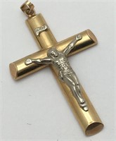 10k Gold Crucifix Pendant