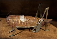 Wood Carved Grasshopper