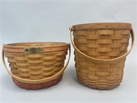 2 Longaberger Baskets - Homestead Collectors Club