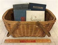 EARLY BASKET & BOOKS (1914, 1925 )