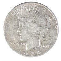1934-s Peace Silver Dollar (Key Date!)