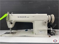 SEW MACH MAQ COSER, Head, motor and table SINGER