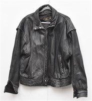 Delta Men's Leather Bomber Style Coat Size 44