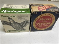 Lot of Vintage Shotgun Shell Ammo Boxes, Peters