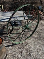 Antique Steel farm wagon wheel