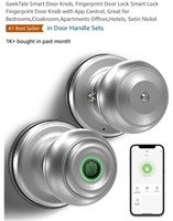 GeekTale Smart Door Knob, Fingerprint Door Lock