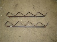 STEEL STAIR STRINGERS - 4 RISERS SET OF TWO