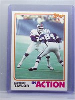 Lawrence Taylor Rookie In Action 1982 Topps