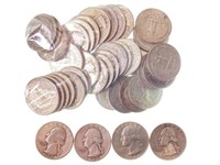 (40) U. S. Silver Quarters