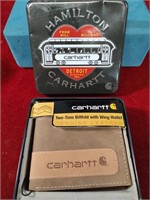 Carhartt Leather Wallet in Tin