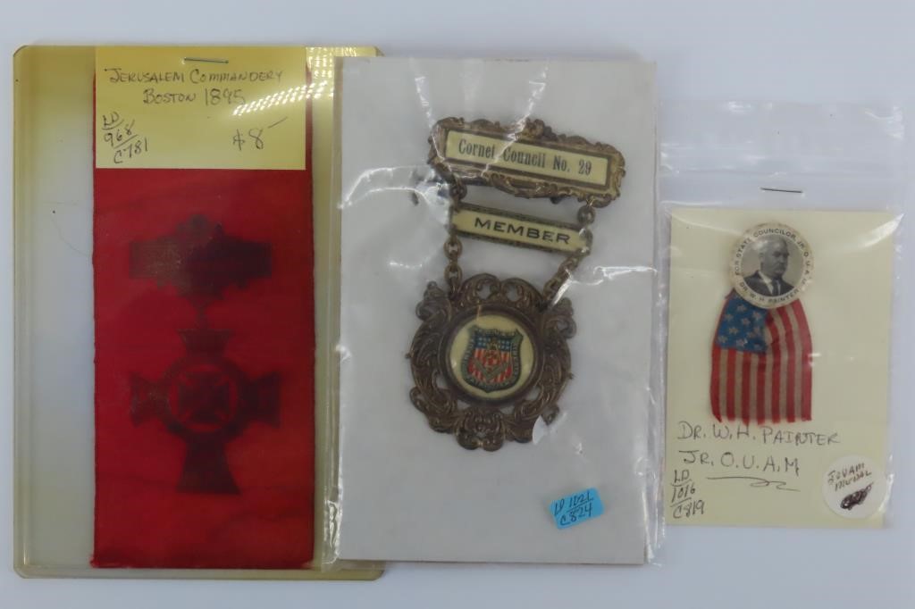 Fraternal Badges & Ribbons