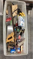 Hand Saws, nails, rivet gun, safety glasses,