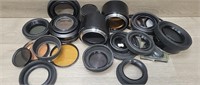 Large Lot of Camera Filters & Lens Hoods
