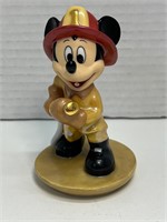 Ceramic Mickey Fireman Figurine 4.25-Inch