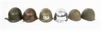 WWII - COLD US M1 & ITALIAN M33 COMBAT HELMETS