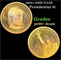 Proof 2009-s JOHN TyLER Presidential Dollar 1 Grad