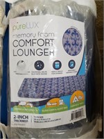 Pure Lux Memory Foam Comfort Lounger New