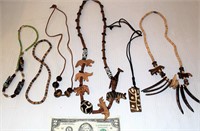 Wood & Shell Beaded Tribal Necklaces