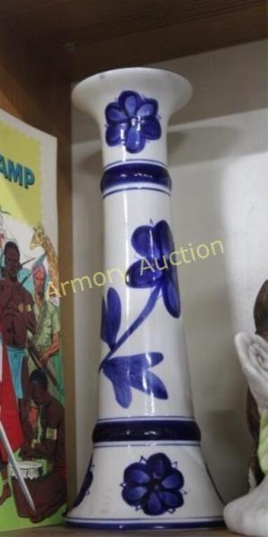 BLUE DECORATED CANDLE STAND