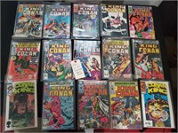 15 Marvel King Conan Barbarian comic books 1970s