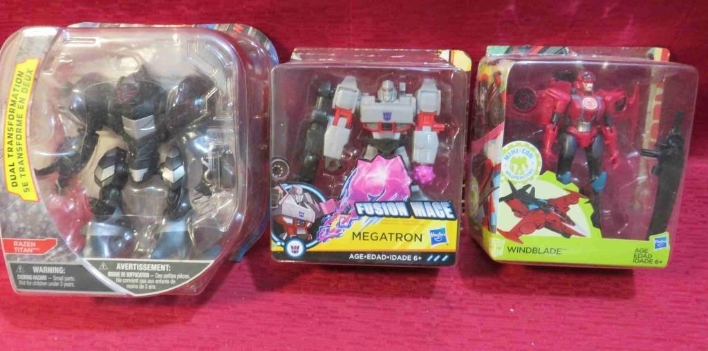 Transformers Lot 3 Action Figures w Megatron MORE