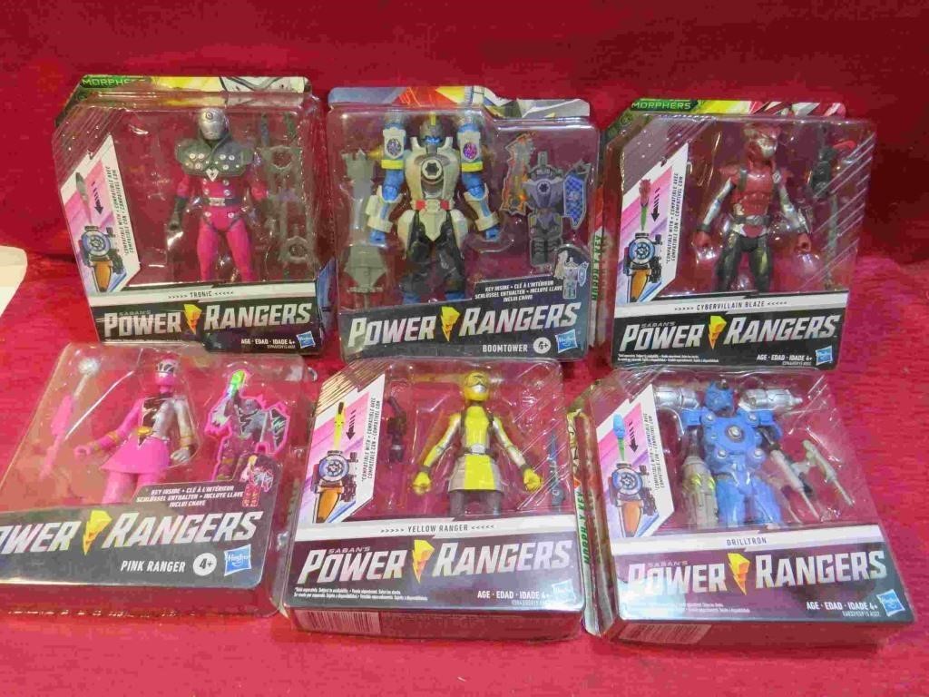 Power Rangers Lot 6 Action Figures Toys