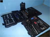Used Tool Kit in Black Plastic Case w/