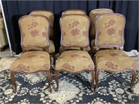 High end muted old world dining chairs