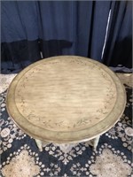 Country French hand painted dinette table
